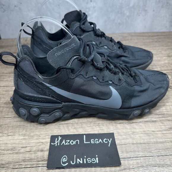 Nike~Men’s~Black React Athletic Sneakers~Size 7 (BQ6166-008) - Picture 2 of 8